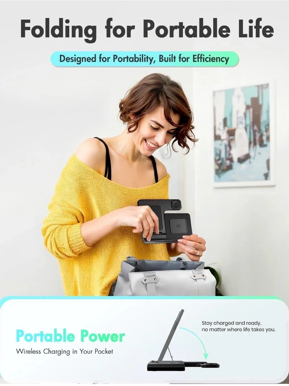 3 in 1 wireless Charging Station, new